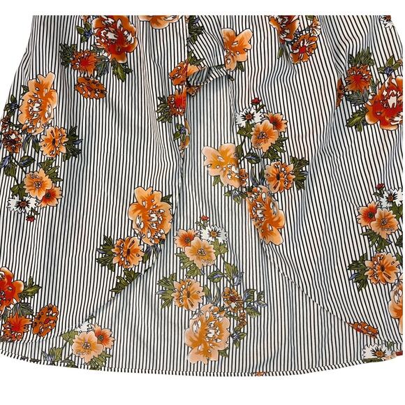 Speed Control NY Floral Print Striped Shorts/Dress Combo Womens Size XL - Picture 5 of 11